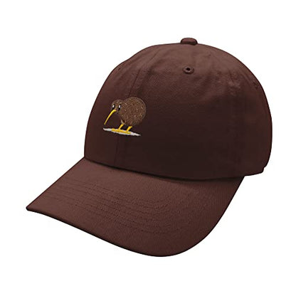 JPAK Kiwi Bird Baseball Cap Embroidered Cotton Dad Hat - Funny - color: Brown