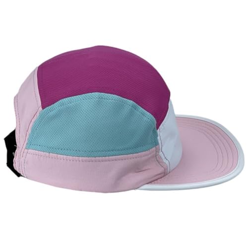 FASHIXD 5 Panel Hats for Men Baseball Cap Outdoor Sports Running Cap - color: Grey/Purple
