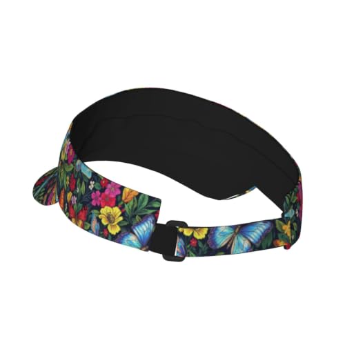 Leopard Print Sun Visor Hat Adjustable Sports Beach Cap for Men Women - color: 14