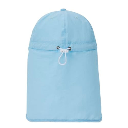 American Trends Mens Sun Hat with Neck Flap, UV Protection Outdoor Flap Hat, Packable Soft Fishing Hiking Gardening Hat - color: Blue