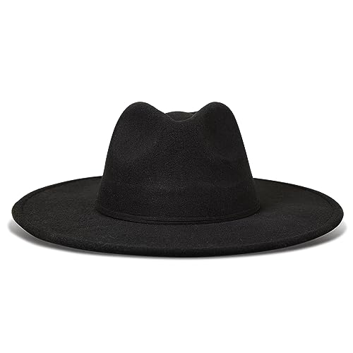 Lucky Brand Womens Ranger Hat | Wide Brim | Felt | Rancher | Americana | Western Inspired | Classic | Fashion | Cowboy - color: Ranger - Black
