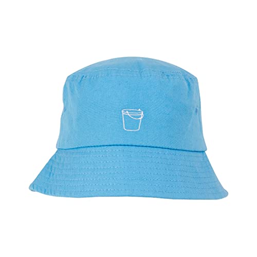 Ukes Premium Bucket Hat, Easy to Pack for Outdoor Summer Adventure, Fun Bucket Design - color: Powder Blue S/M 57.5cm