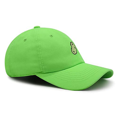 JPAK Pickle Premium Dad Hat Embroidered Cotton Baseball Cap Dill Juice - color: Neon Green