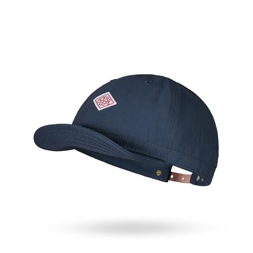 CLAPE Soft Brim Dad Hat, Classic Baseball Cap with Short Bill Cotton Camp Hat Trucker Cap for Sun Protection, Adult Chill Cap - color: Bb5-navy