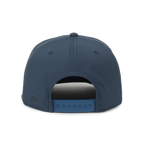 Outdoor Cap High Crown Rope Trucker Hat – White Rope Accent, Slate Blue