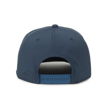 Outdoor Cap High Crown Rope Trucker Hat – White Rope Accent, Slate Blue