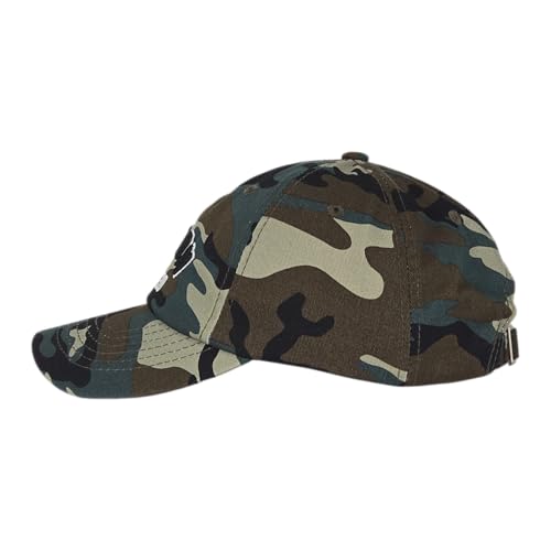 E BY ELIDAN Boston EST 1630 Dad Hat, Embroidered Cotton Baseball Cap - color: Camo Est 1630