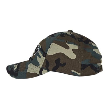 E BY ELIDAN Boston EST 1630 Dad Hat, Embroidered Cotton Baseball Cap - color: Camo Est 1630
