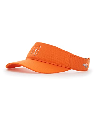 PGA Tour Men's Airflux Mesh Golf Visor - color: Nasturtium