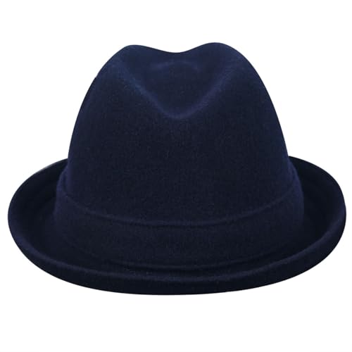 Kangol Wool Player Fedora - color: Dark Blue, size: Small
