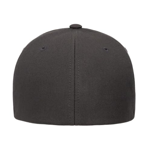 Flexfit NU Tri-Layer Athletic Fitted Baseball Cap with Seam-Sealed Taping - color: Dark Grey, size: Large-X-Large