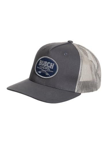 Calhoun Men’s Busch Light Adjustable Mesh Trucker Hat - color: Grey