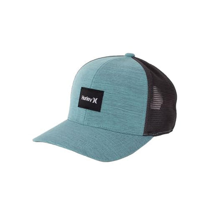 Hurley Mens Trucker Hat Fairway Mesh Trucker Hat, Quick Dry Snapback - color: Aurora Green
