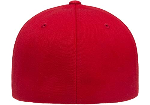 Flexfit Men's Wool Blend Athletic Hat - color: Red, size: Small-Medium