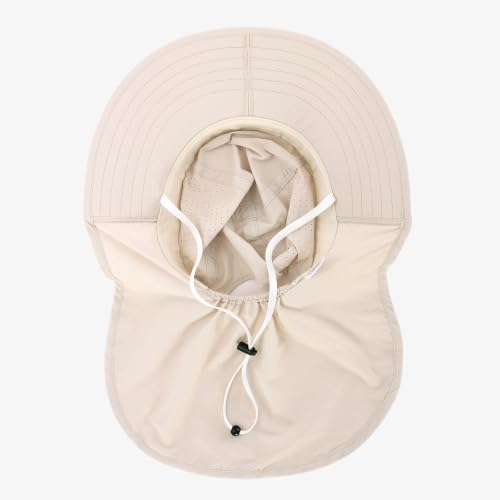 Sun Hats for Men Women with Neck Flap UPF 50+ UV Protection Wide Brim Bucket Hat Safari Hiking Fishing Hats - color: Blue