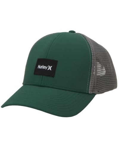 Hurley Mens Trucker Hat Fairway Mesh Trucker Hat, Quick Dry Snapback - color: Twilight Marsh