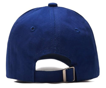 Edoneery Kids Baseball Hat, Adjustable Cotton Cap - color: Dark Blue, style: 9-14 Years