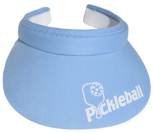 Cushees.com™ Slip-On Visor [733 Pickleball] - color: Light Blue (Woven)
