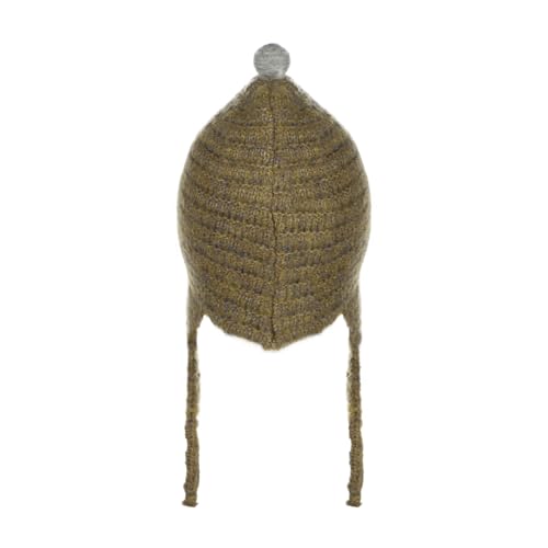 PENINSULA LOVE Toddler Kids Peruvian Beanie Hat Winter Earflap Knitted Beanie Slouchy Ski Snow Hat for Boys Girls 2-6 Years - color: Ginger