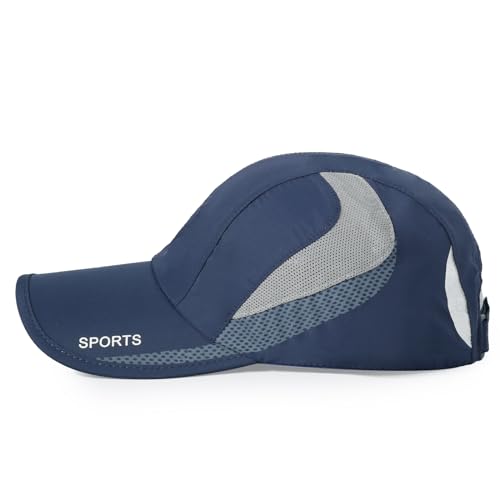 HH HOFNEN Quick Dry Cap Lightweight Running Sports Golf Hat for Men Women - color: #3 Navy