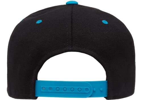 Flexfit Men's 110 Classic Snapback - color: Black/Teal