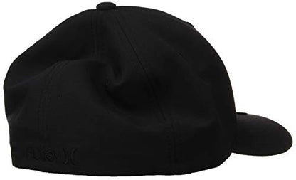 Hurley Mens Baseball Cap, H2O-Dri Stretch Fitted Hat with Curved Bill - color: 011, size: Large-X-Large