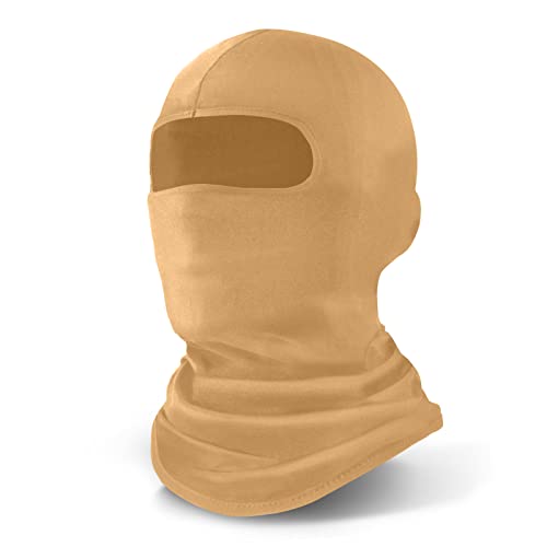 YESLIFE Summer Balaclava Ski Mask for Men&Women, Face Mask - color: Khaki