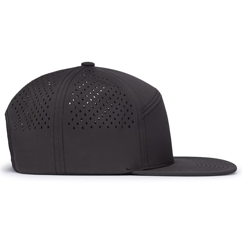 Pacific Headwear Perforated 6-Panel Arch Cap - color: Charcoal