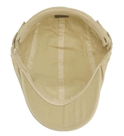 Initlove Mens Newsboy Cap Cotton Ivy Hat Beret Hats for Driving - color: Beige
