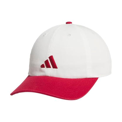 adidas Men's Ultimate Hat Baseball Cap - color: Off White/Active Maroon/3