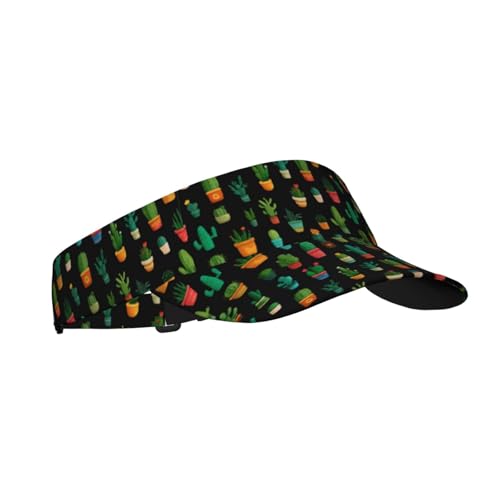 Unisex Adjustable Sports Sun Visor - color: Cactus