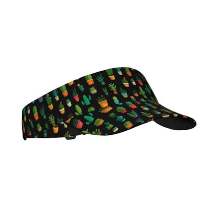 Unisex Adjustable Sports Sun Visor - color: Cactus