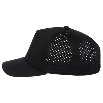 Lids Tee Box 5-Panel Performance Tech Adjustable Snapback Cap - color: Black