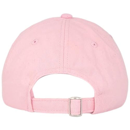 E BY ELIDAN Boston EST 1630 Dad Hat, Embroidered Cotton Baseball Cap - color: Pink