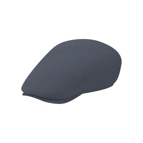 Men's Flat Cap Linen Blend Adjustable Newsboy Cap for Men Classic Cabbie Ivy Gatsby Irish Beret Cap Summer Hat - color: Grey_aa, size: Large