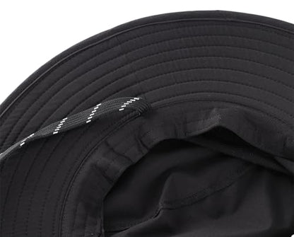 Connectyle UPF 50+ Wide Brim Sun Hat for Men Women UV Protection Bucket Hats Outdoor Breathable Safari Hat for Fishing Hiking - color: Black