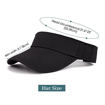 Zando 3.2" Structured Brim Visor Hats for Women, UPF 50+, Golf/Tennis - color: American Flag