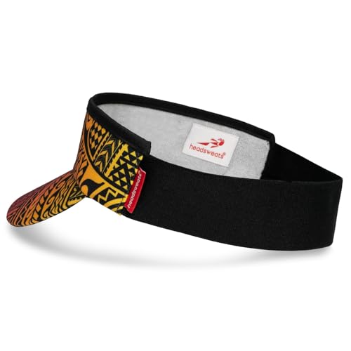 Headsweats Unisex Adult Lightweight Performance Running Sun Visor - color: Black Tribal
