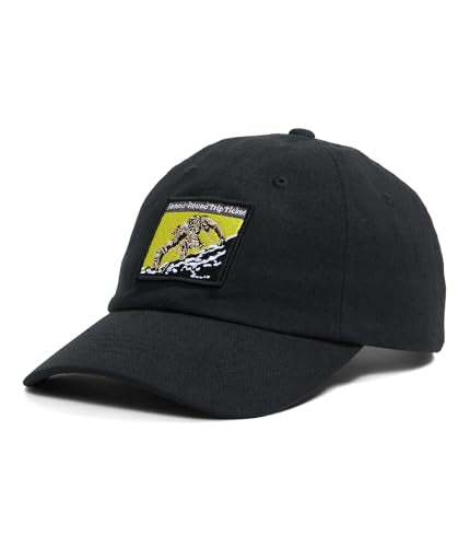 The North Face Norm Baseball Hat | Shallow Fit Ball Cap with Embroidered Logo, Adjustable Strap Closure & Silver Buckle - color: Tnf Black/Expedition Proven Patch