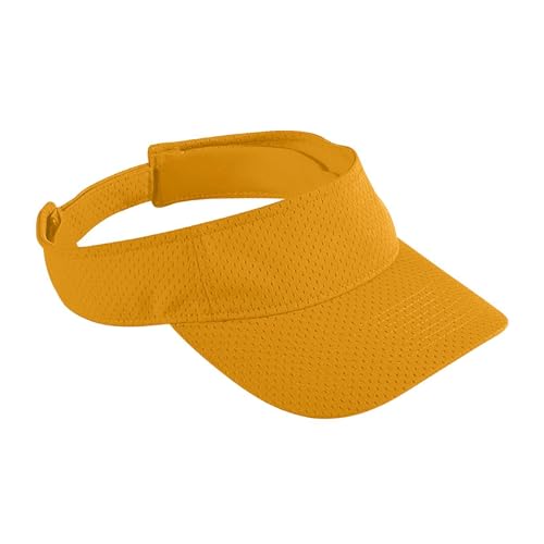 Augusta Sportswear Women's Athletic Mesh Visor - Stylish Sun Hat for Golf, Running, and Outdoor Activities - color: Gold