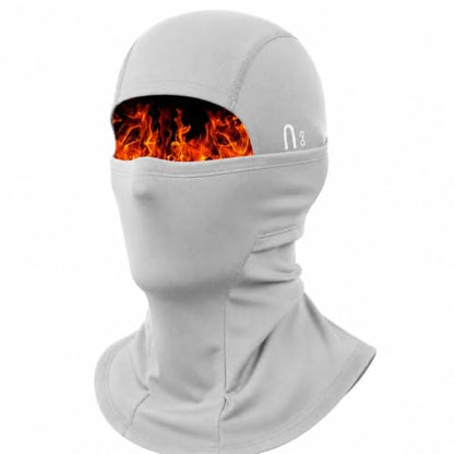 Balaclava Ski Mask, Warm Fleece Face Cover for Winter Cycling - color: Grey