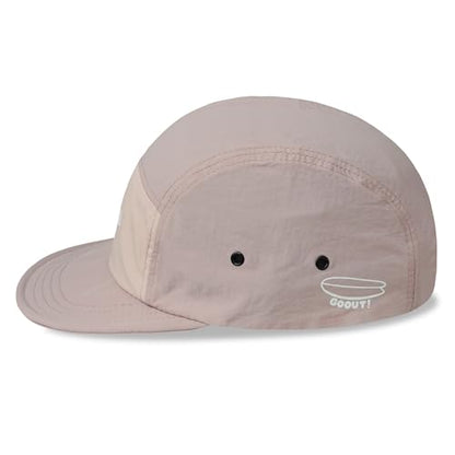 Clakllie Quick Dry Short Brim Hats for Men 5 Panel Running Hat Waterproof Baseball Cap Outdoor Hiking Hat Flat Bill Cadet Cap - color: Cdus-bssd2567-pink