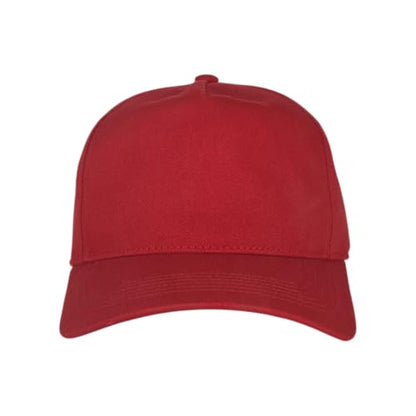 E BY ELIDAN A-Frame Trucker Hat, 5-Panel Blank Snapback - color: Red