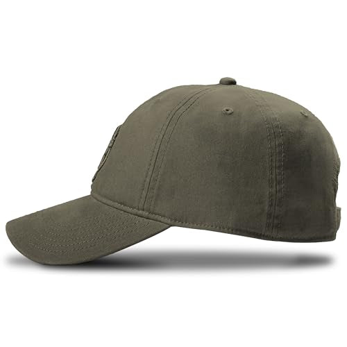 Timberland Soundview Baseball Cap for Boys 7-14, Cotton Canvas, Adjustable, Lightweight & Durable, One Size - color: Leaf Green (Dark Green)