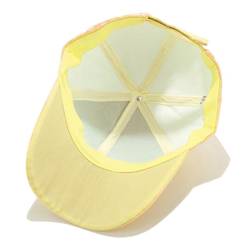 Women's Men's Fashion Baseball Cap Adjustable Strapback Hats Dad Hat Visor Sports Hat - color: Gold