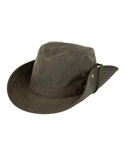 Outback Trading Company Women's 1497 River Guide UPF 50 Waterproof Breathable Outdoor Cotton Oilskin Hat - color: Sage, size: XX-Large