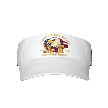 United States 250th Anniversary Hat America Patriotic Visor Caps for Women Men Adjustable Sun Hat - color: Usa 250th Anniversary 11