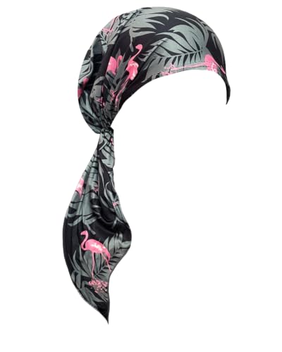 Chemo Headwear for Women Pre-Tied Head Scarf Coverings Scarves - color: Black Pattern2