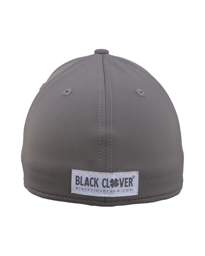 Black Clover Premium Flex Cap - color: 137 - Charcoal Hat/3d Charcoal Clover/White Trim, size: Small-Medium