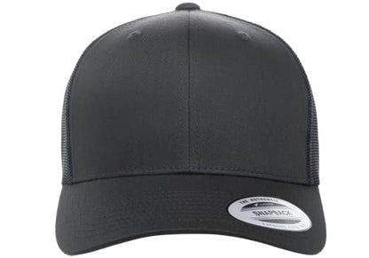 L2K Classics Plain Trucker Mesh Cap Baseball Cap - Mens Hats Trucker Hats for Men - color: Charcoal/Navy